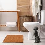 Black Labrador Ceramic Toilet Brush Holder - Image 7
