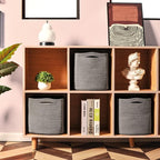 11 Inch Cube Storage Bins, Storage Cube Organizer Bins, Woven Cotton Rope Basket - Image 2