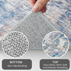 IOHOUZE Abstract Round Area Rug 8 Ft Washable Circle Rugs Large Round Rug Non - Image 4