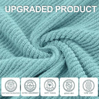 VOOVA & MOVAS Bathroom Towels Set, 100% Cotton | Quick Dry | Soft | Thick - Image 2