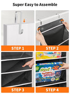 JARLINK Toy Stuffed Animal Storage, Over The Door Organizer W/Clear View Windows - Image 9