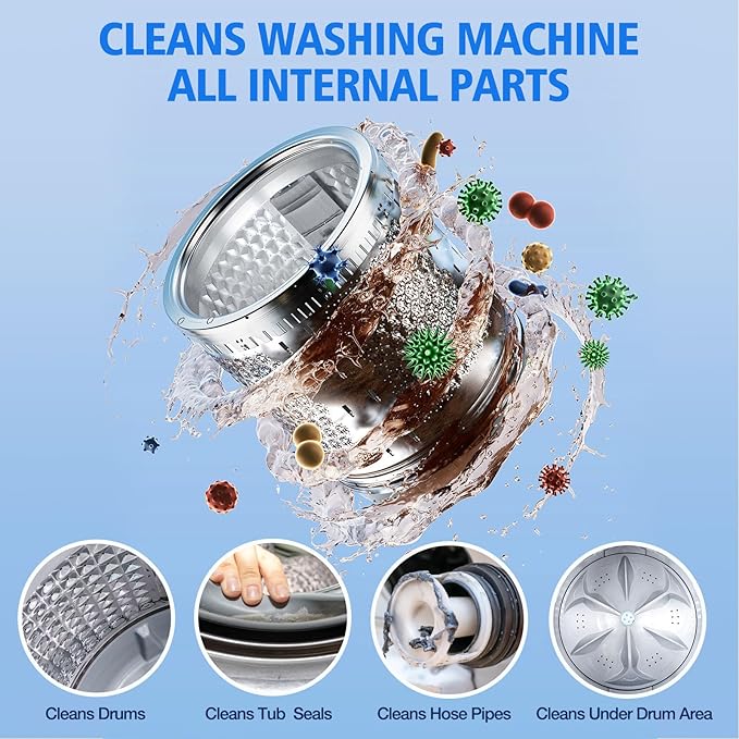Washing Machine Cleaner-36Pack-18 Month Supply, Washer Machine Cleaner Tablets - Image 3