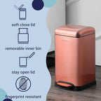 happimess HPM1012D Betty Retro Mini 3.2-Gallon Step-Open Trash Can - Image 4