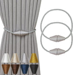 Magnetic Curtain Tiebacks 2 Pack Outdoor Rope Curtain Tie Backs Decorative by CurtainTiebacks