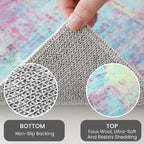IOHOUZE Abstract Runner Rug 2x7 Ft Washable Runners - Image 4