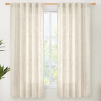 YoungsTex Linen Curtains 63 Inch Length by YoungsTex