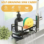 Sponge Holder for Kitchen Sink, Stainless Steel Kitchen Sink Organizer - Image 4