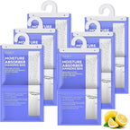 CLEVAST Moisture Absorbers Packets, 15.2 OZ, 6 Pack, Lemon Fragrance Big by CLEVAST