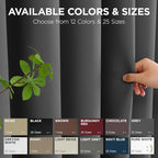 Joydeco Blackout Door Curtain for Doorway Privacy 96 Inches Long, Grommet - Image 7