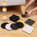Ezprotekt 5" Round Felt Furniture Movers Sliders - Image 4
