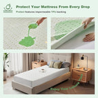 Waterproof Mattress Protector, Twin XL Size Mattress Pad Fitted 6-15" Deep - Image 3