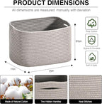 Woven Cotton Rope Storage Basket - Image 2