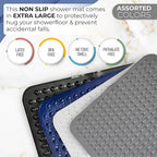 ENKOSI Extra Large Square Non Slip Shower Mat - Image 8