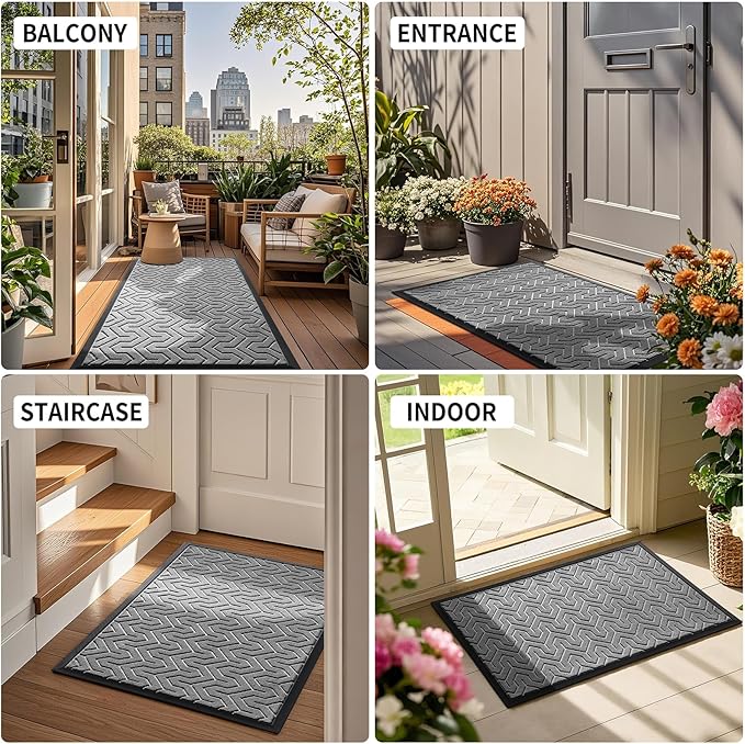 Yimobra Large Door Mat Outside Entrance 36x24, Waterproof Heavy Duty Outdoor - Image 6