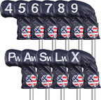 CRAFTSMAN GOLF 11pcs /Set USA US Flag Clover Leather Left Right Black White - Image 5