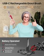 kHelfer Rechargeable Electric Grout Brush - Image 2