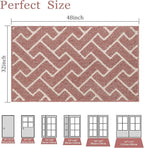 hicorfe Indoor Doormat, Front Back Door Mat Rubber Backing Non Slip Door Mats - Image 2