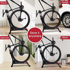 Heavy-Duty Floor Bike Stand, Freestanding Bicycle Storage Rack, Adjustable Dual - Image 4