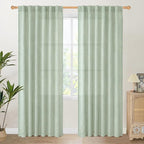 YoungsTex Sage Green Curtains 80 Inch Length by YoungsTex