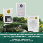 OhGeni 100% Waterproof Mattress Protector, King-Gray Size Mattress Pad - Image 7