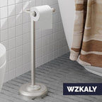 Toilet Paper Holder Stand, Brushed Nickel Toilet Paper Holder Free Standing - Image 2