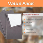 CATIFLIN 3PCS Dark Gray Silver Polishing Cloths, Tarnish Remover, Reusable & - Image 7