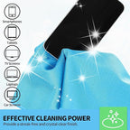 HOMERHYME Microfiber Glass Cleaning Cloth, 6 Pack Window Glass Cleaning Rags - Image 5