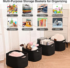Small Storage Baskets for Organizing Shelves, Cotton Rope Basket for Storage - Image 5
