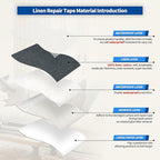KING MOUNTAIN Linen Repair Patches, Self-Adhesive Fabric Patches, 4 X 63 inch - Image 3