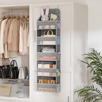 LAMU 5 Tier Over the Door Organizer Hanging, 5 Large Pockets and 10 Side - Image 7