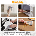 JOYMOOP 12 Pack Decorate Cleaning Cloth, Reusable Absorbent Dish Towels - Image 6