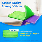 4 Pack Reusable Microfiber Mop Pads, Compatible - Image 2
