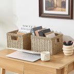Seagrass Wicker Basket, Decorative Woven Baskets - Image 4