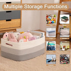 Large Storage Basket for Organizing, Woven Rope Basket for Shelves, Closet - Image 3