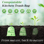 Amyhill 100 Count Compostable Kitchen Trash Bags 13 Gallon Compostable - Image 6