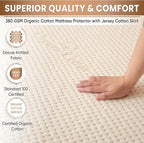 Crib Luxury Organic Cotton Mattress Protector - Image 4