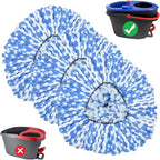 Spin Mop Replace Head, Mop Handle and Base Compatible - Image 9