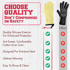 KITCHEN PERFECTION Silicone Smoker Oven Gloves - Image 9