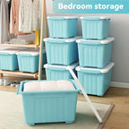 Nazhura 97 Quart Plastic Storage Bin, Stackable and Nestable Storage Boxes - Image 4