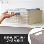 BINO | Woven Plastic Basket | Small, Space - Image 4