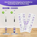40 Pack Power Mop Pad Refills for Swiffer Power Mop Refills Pads Multi-Surface - Image 2