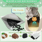 Unscented Cat Litter Box Deodorizer Kit Stick-On Activated Carbon Odor - Image 3
