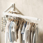 Wall Mounted Clothes Hanger Rack, Clothes Drying Rack, Laundry Drying Rack - Image 8