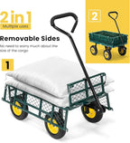 VIVOHOME Heavy Duty 400 Lbs Capacity Mesh Steel Garden Cart Folding Utility - Image 5