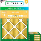 Filterbuy 20x21x1 Air Filter MERV 11 Allergen Defense Replacement, by Filterbuy