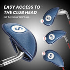 FINGER TEN Golf Club Covers for Irons Magnetic Value 11 Pack, Synthetic Leather - Image 5