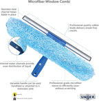 Unger Professional 2-in-1 Squeegee and Scrubber, 14” Window Cleaning Tool - Image 2