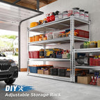REIBII Garage Shelving, 4 Tier Storage Shelves Load 2000LBS, Adjustable Garage - Image 6