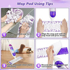 Mop Pads Refills for Swiffer Power Mop: 20 Pcs Wet Dry Disposable Pad for - Image 6