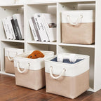 11 x 11 Inch Storage Cubes, 6 Pack Large Collapsible Fabric Storage Bin - Image 6